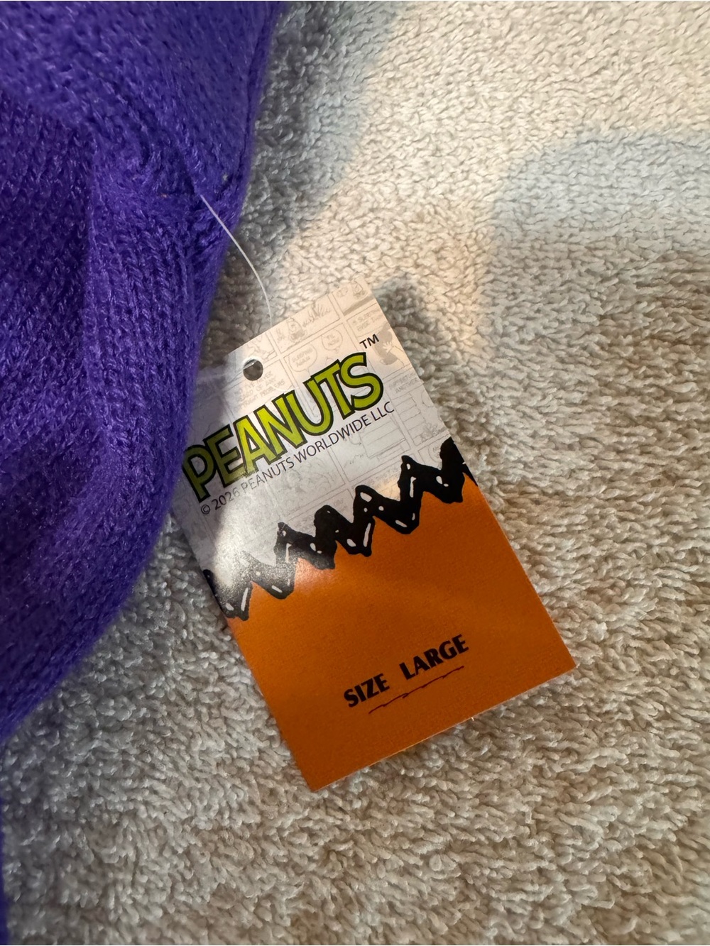Peanuts Snoopy Halloween 'Spooky' Sequined Graphic Sweater - Womens Size Large - Picture 5 of 9